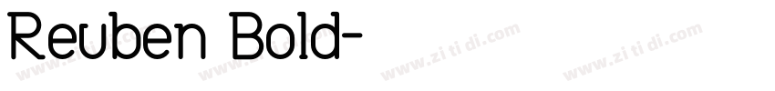 Reuben Bold字体转换